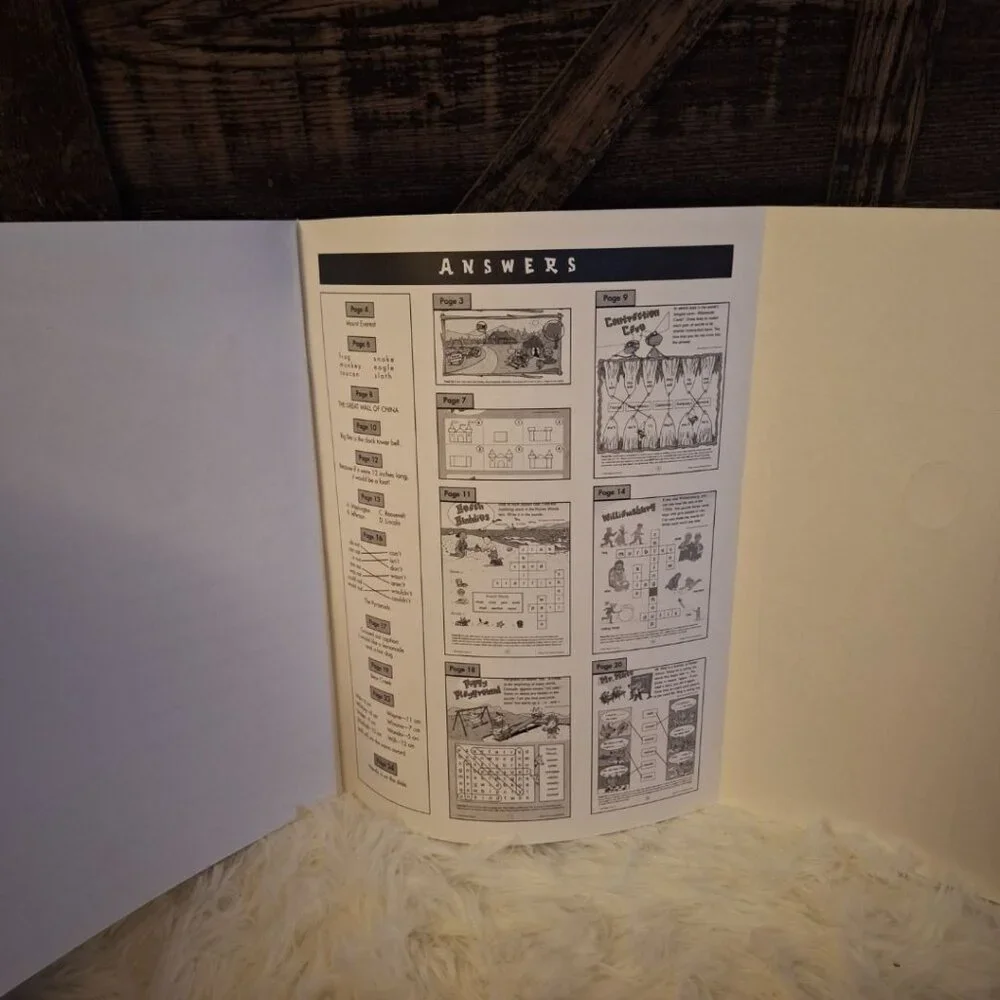 Vintage Activity Book Fun Places To Go Kid Child Puzzles‎ Maze Connect The Dots